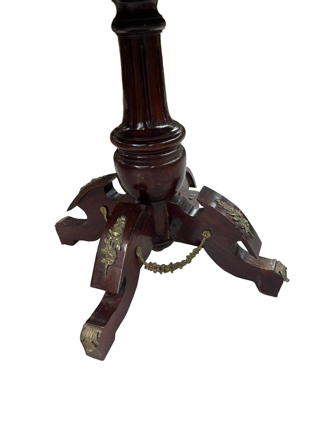Bronze-Mounted Table with Green Marble Top — original alternate view and condition details on white