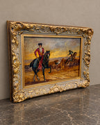 Spanish Equestrian Scene in a Gilt Frame — styled main view