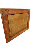 Original reverse of the panel and frame on white