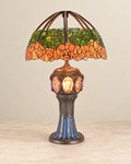 Amber Blossom Tiffany-Style Table Lamp