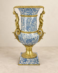 Blue-and-White Porcelain Figural Urn