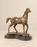 Bronze Horse Sculpture — 29.7 cm Tall — primary view against a warm ivory background