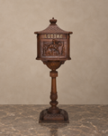 French Cast-Iron Pedestal Letter Box — main view