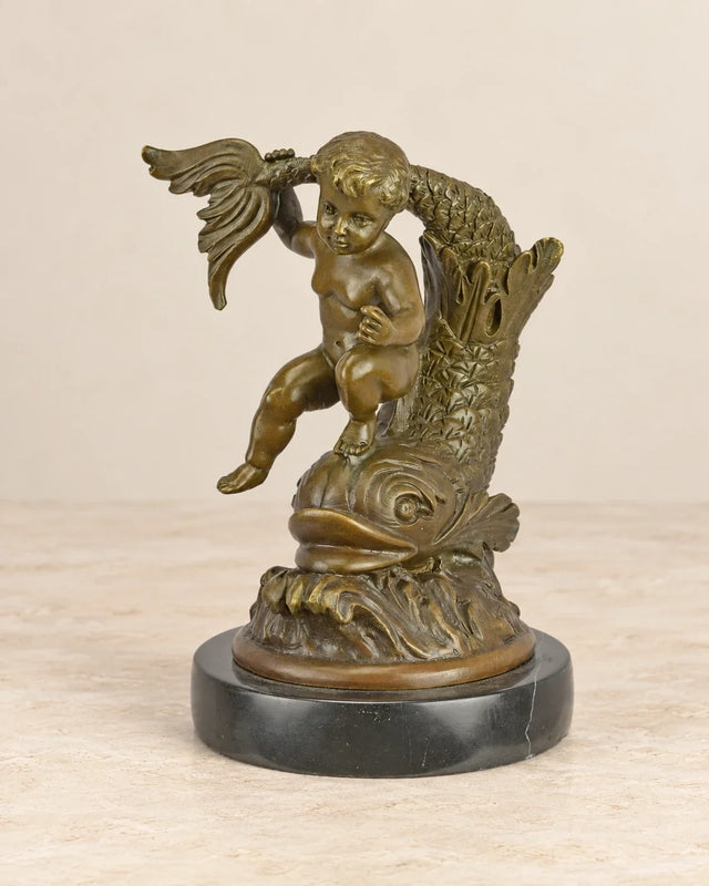 Cherub with Fish