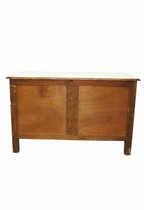 19th-Century Beige Painted Floral Chest of Drawers — detail view 15