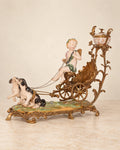 Cupid's Chariot Porcelain Centerpiece
