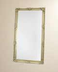 Decorative Silver-Tone Wall Mirror