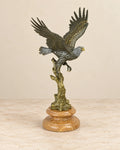 Eagle in Flight Bronze Sculpture — 33 cm Tall — primary view against a warm ivory background