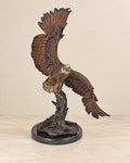 Eagle in Flight Bronze Sculpture — 56 cm Tall — primary view against a warm ivory background