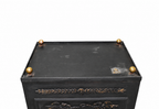 Cast-Iron Stove with Musician Cherub Reliefs — detail view 2