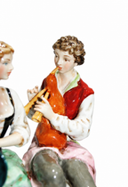 Salvador Mallol Porcelain Couple with Lamb — detail view 4