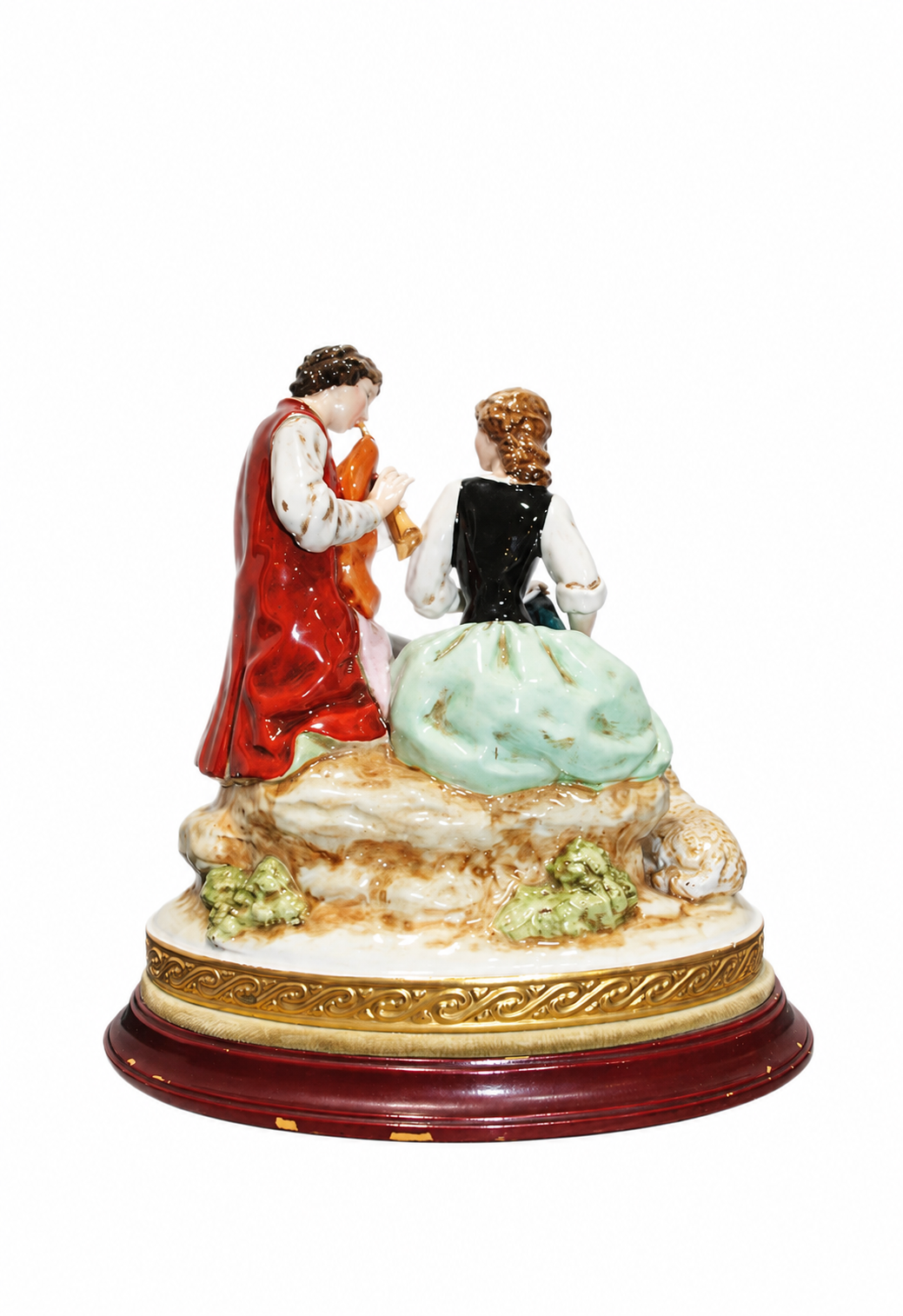 Salvador Mallol Porcelain Couple with Lamb — detail view 7
