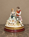 Salvador Mallol Porcelain Couple with Lamb — main view