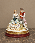 Salvador Mallol Porcelain Couple with Lamb — main view