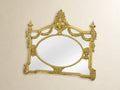 Garland Crest Overmantel Mirror — Gold tone