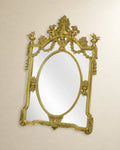 Garland Crest Wall Mirror — Gold tone