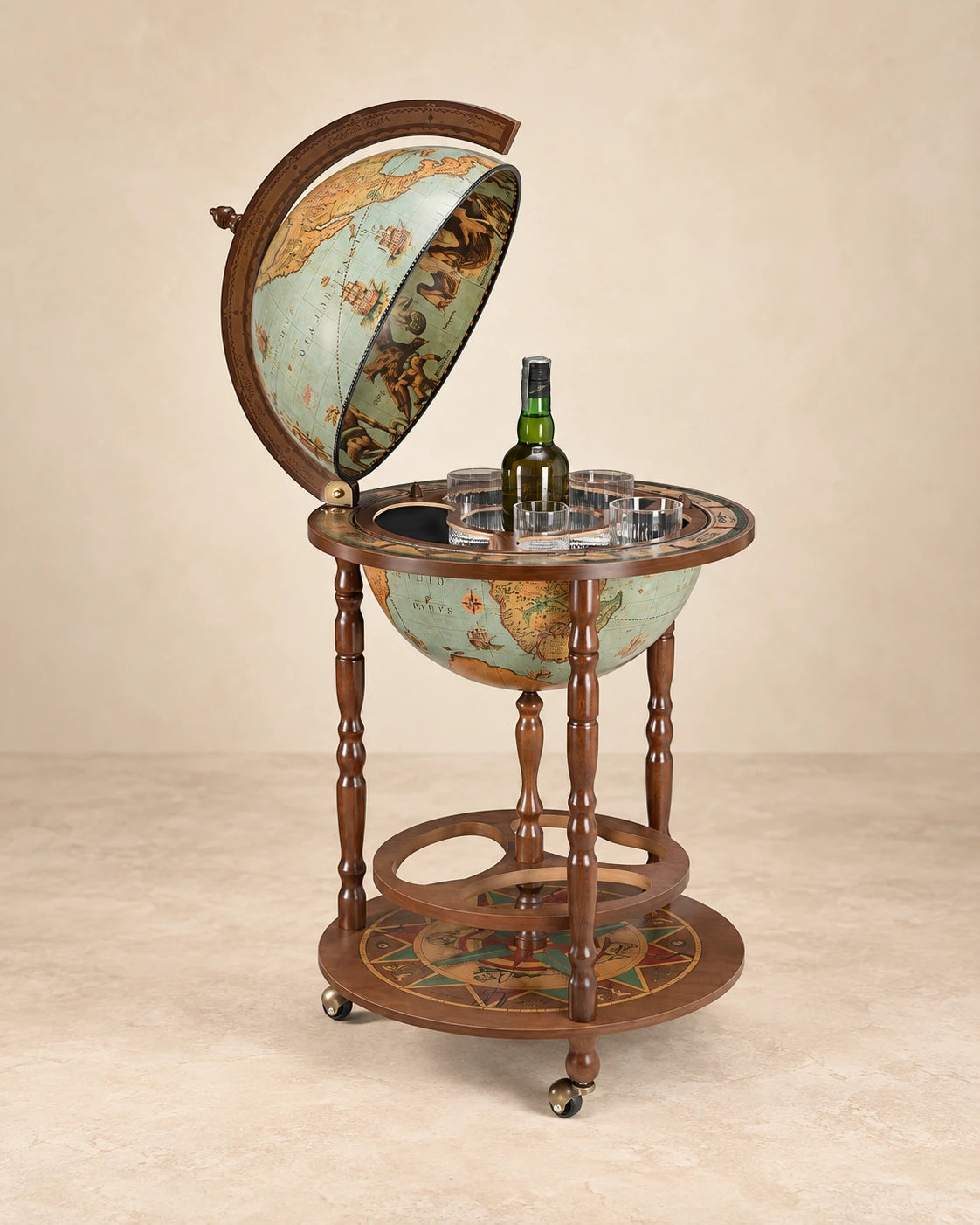 Giunone Globe Bar, Lagoon Blue