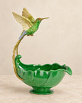 Green Porcelain Hummingbird Planter