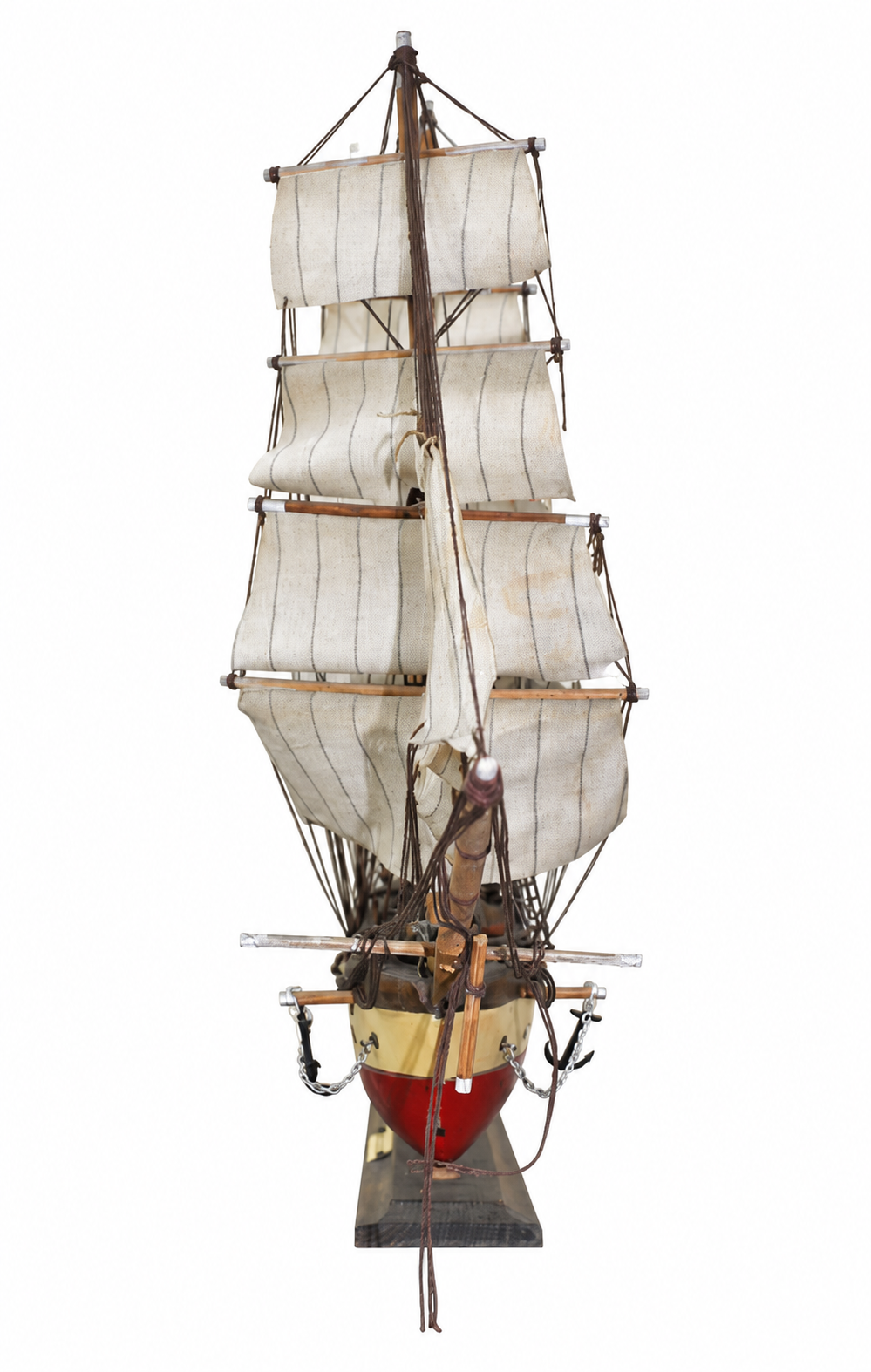 Three-Masted Wooden Clipper Ship Model — detail view 8