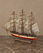 Three-Masted Wooden Clipper Ship Model — main view