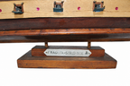 Three-Masted Frigate Model on Wooden Stand — detail view 3