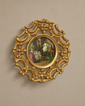 Gilt-Bronze Wall Plaque with Porcelain Figural Medallion — main view