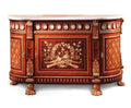 Floral Rounded Commode on a white background.