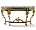 Ornate Scrolling Console on a white background.