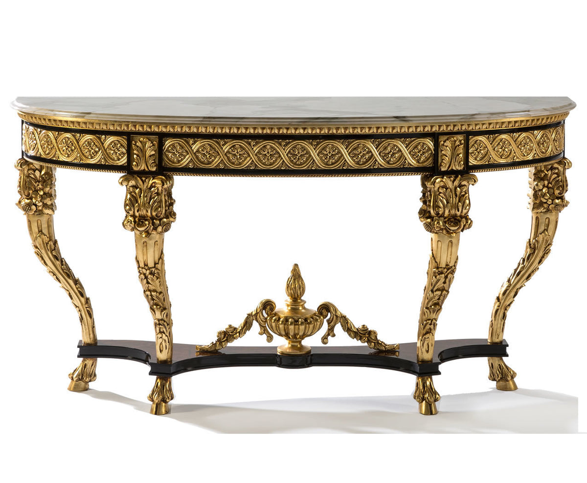 Ornate Scrolling Console on a white background.