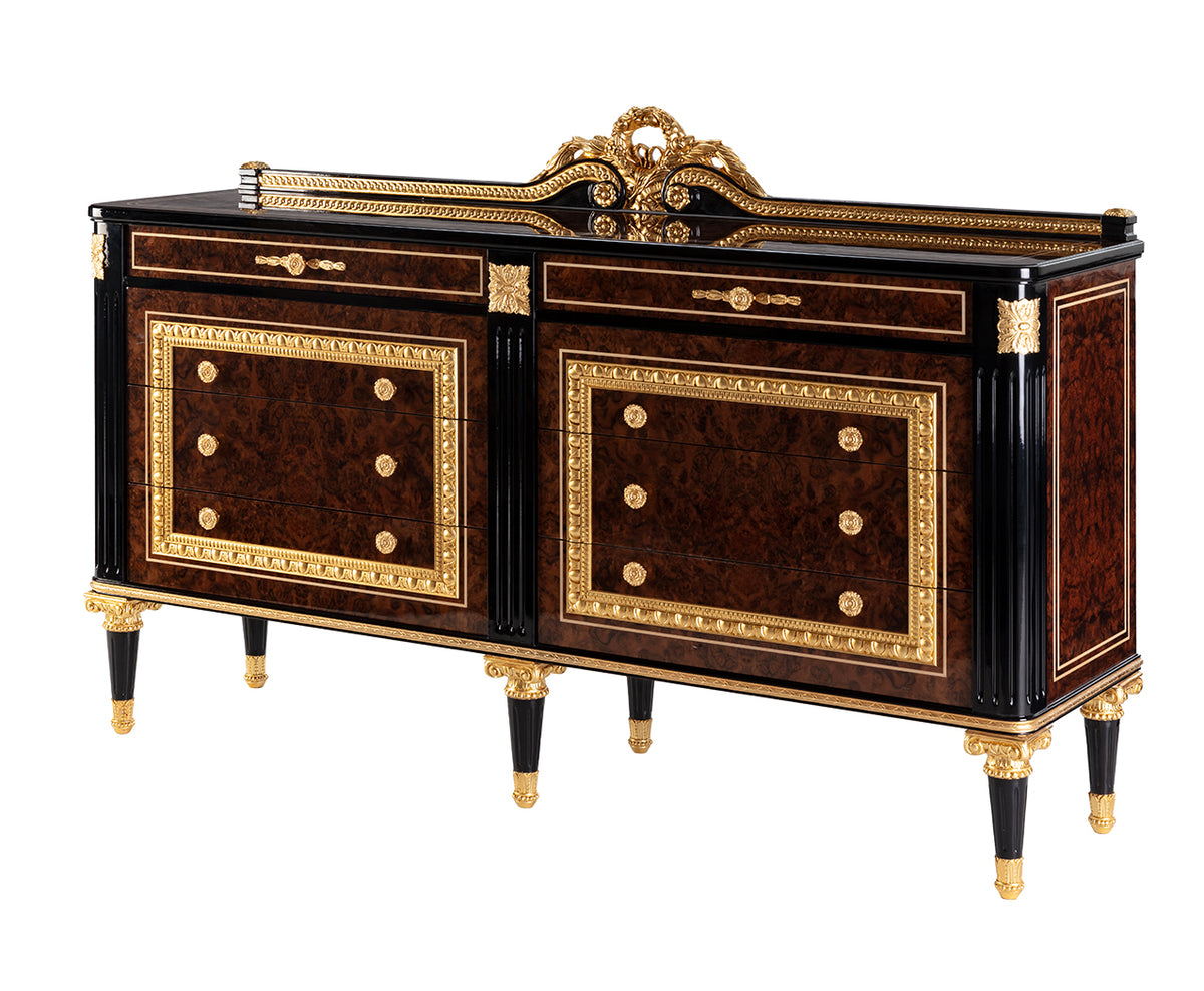 Trianon Ornamental Chest — Dark Finish on a white background.