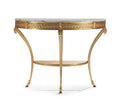 Rounded Gold-Tone Console on a white background.