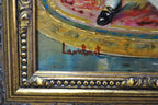 The Waltz, Oil on Copper Signed Lambert — original detail view 8