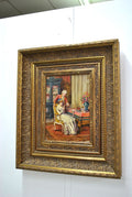The Jewellery Box, Oil on Copper Signed Lambert — main view