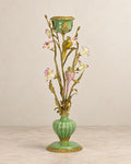 Perched Bird Porcelain Candle Holder