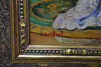 A Salon Toast, Oil on Copper Signed Lambert — original detail view 7