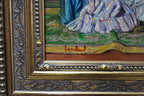 The Raised Glass, Oil on Copper Signed Lambert — original detail view 8