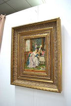 The Raised Glass, Oil on Copper Signed Lambert — main view