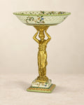 Porcelain Figure Pedestal Bowl