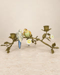 Porcelain Songbird Candle Holder