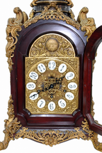 Lafuente Louis XV-Style Wood and Gilt Mantel Clock — detail view 8