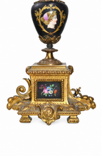 Napoleon-Style Painter Mantel Clock and Candelabra Set — detail view 9