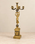 Six-Light Winged Figure Bronze Candelabrum — primary view