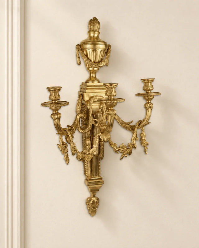 Three-Light Wall Candle Holder