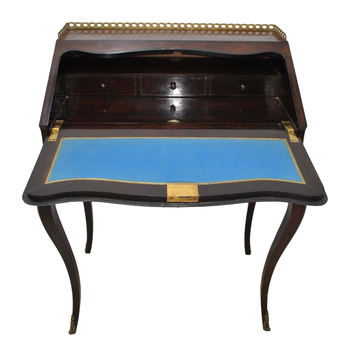 Rosewood Secretaire with Mother-of-Pearl Inlay — alternative view or condition detail