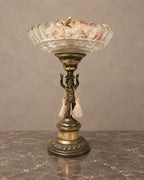 Gilt-Bronze Cherub Centrepiece with Cut Crystal Bowl — main view