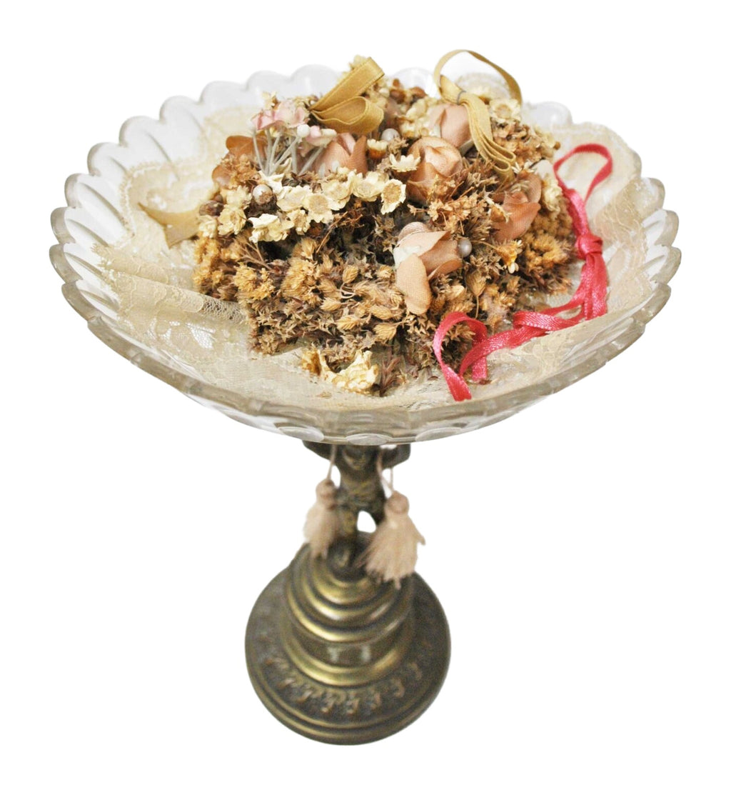 Gilt-Bronze Cherub Centrepiece with Cut Crystal Bowl — alternative view or condition detail