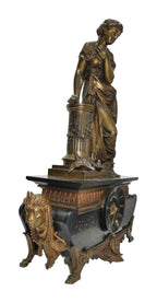 Louis XVI-Style Figural Clock and Candelabra Garniture — alternative view or condition detail