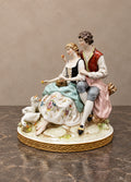 Salvador Mallol Porcelain Couple with Swans — main view