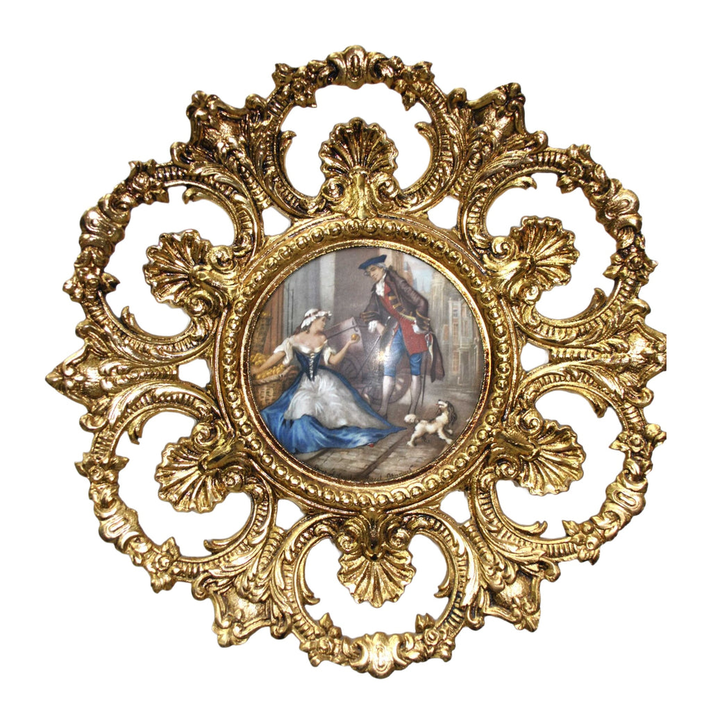 Set of Three Gilt-Bronze and Porcelain Wall Plaques — alternative view or condition detail