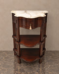 Mahogany Console with Shaped Marble Top — main view